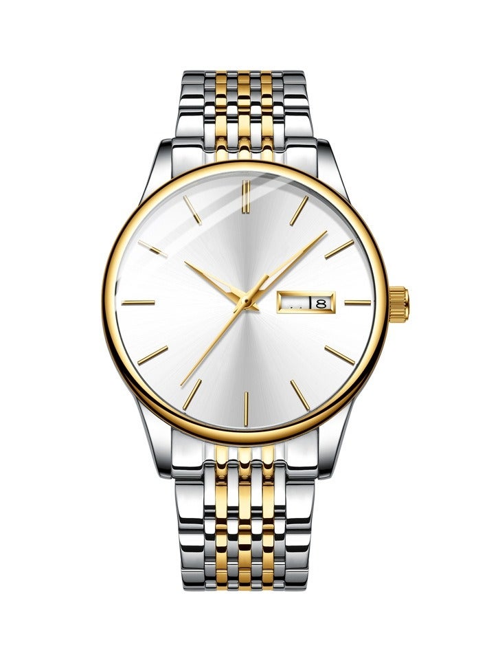 جيليز الساعات المصنوعة من الصلب غير القابل للصدأ، والتي تعمل بنظام آلي بالكامل، في تقويم الرجال مضاءة بالليل، ليست مصنوعة من الكوارتز