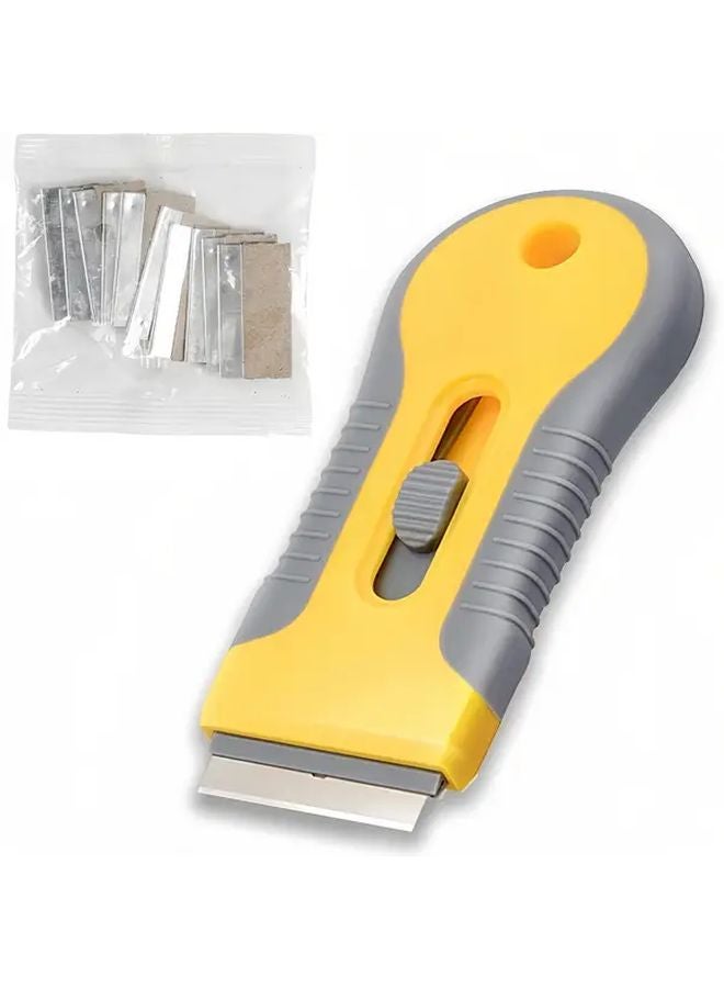 1 Handle 10 Blade Multi Surface Scraper Tool For Cleaning Glue Removal Home Car - Image 2