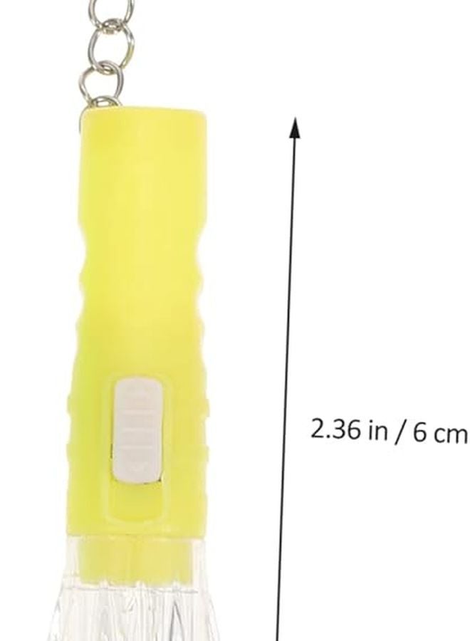 Veemoon 10 Pack Mini Plastic Keychain Flashlight LED Torch For Camping Hiking Emergency Mixed Colors - Image 5