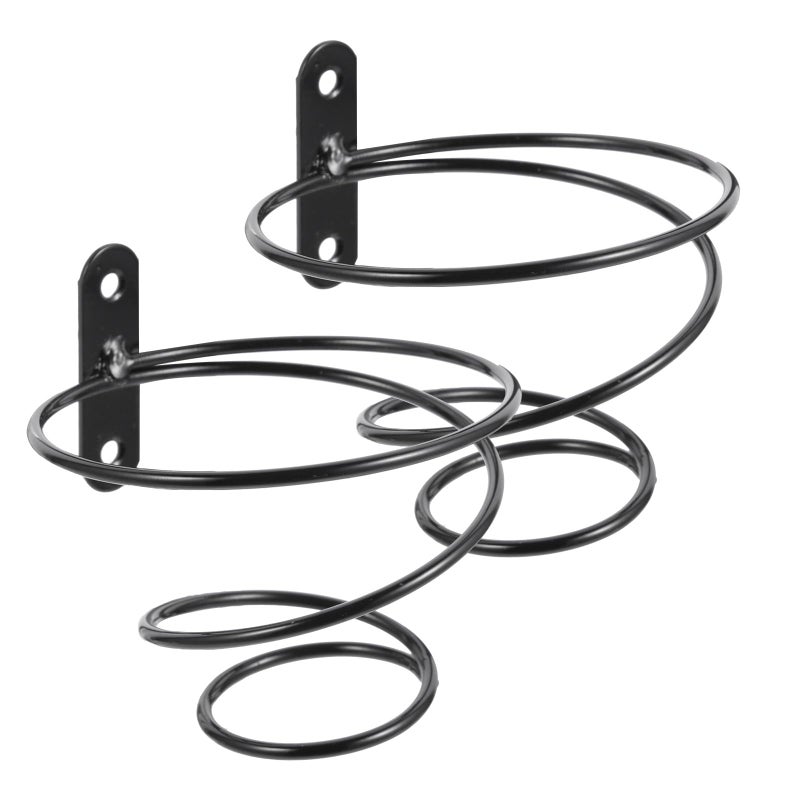 Metal Wall Mounted Wine Rack Single Bottle Holder Set Of 2 For Kitchen Bar Display - Image 2