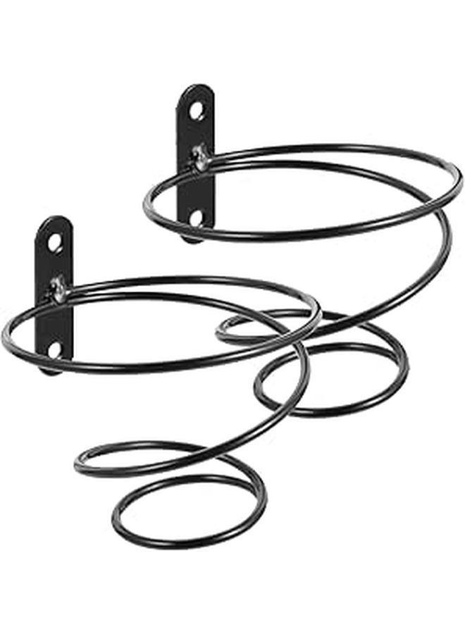 Metal Wall Mounted Wine Rack Single Bottle Holder Set Of 2 For Kitchen Bar Display - Image 1