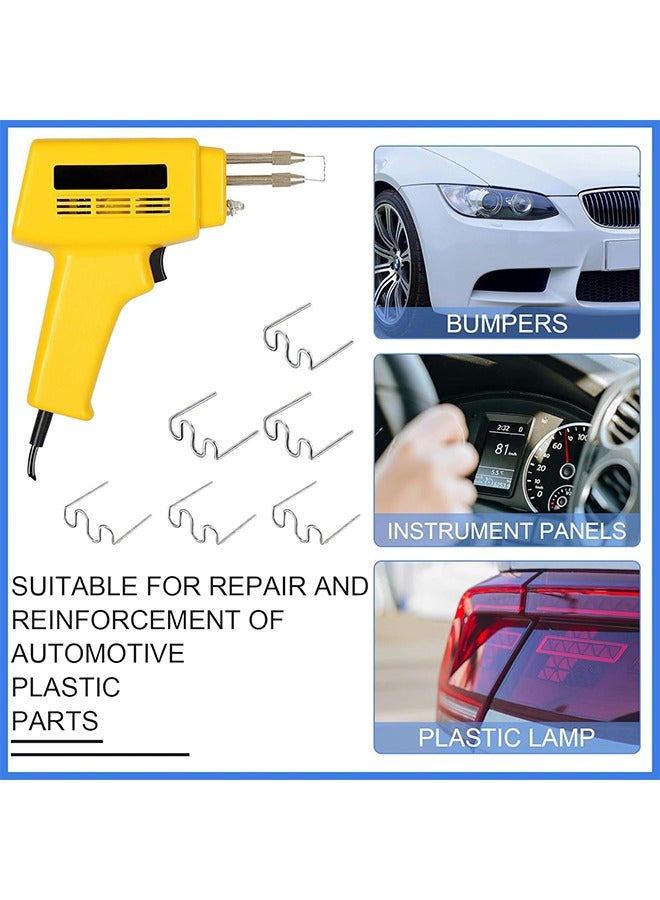 1000 Pieces Hot Staples Welding Rods Bumper Repair Welding Wire for Repair Machine Car Bumpers Dashboards Lamp Holders Plastics Rings Daily Plastics Supplies 0.8 0.6 mm (Wave Shape) - Image 4