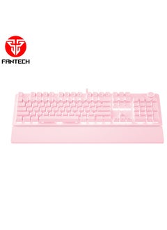 FANTECH Wired  Computer Keyboard, Full-Size Keyboard, 104-keys Mechanical Gaming Keyboard(Blue Switches), USB Plug-and-Play, 22 RGB Modes, Volume Scroll Wheel, Detachable Wrist Rest，Compatible with PC, Laptop  - Image 2