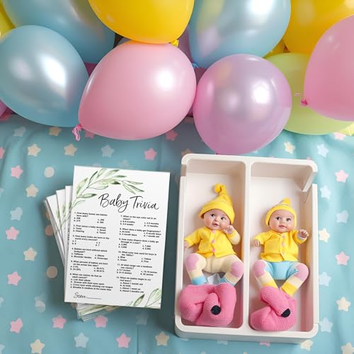 AllNeedz Baby Shower Game Cards (Baby Trivia) for Themed Events | Baby Shower Placards (Cardstock) Card Game Kit (Set of 15pcs) - Image 5