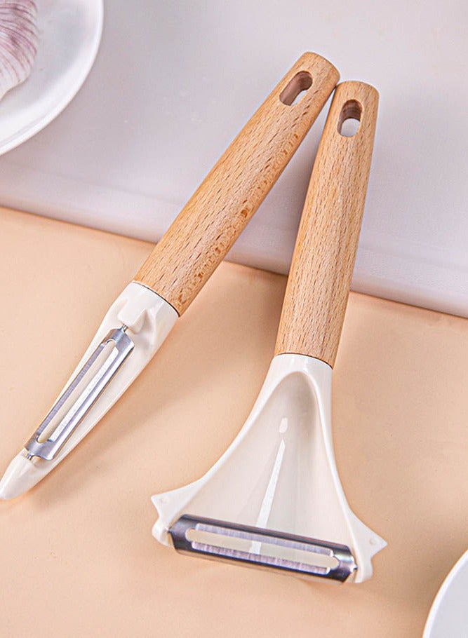 بالمعنى 2 الفولاذ المقاوم للصدأ مقشرة ، مقشرة الخضار والفواكه والبطاطا المنزلية - Image 3