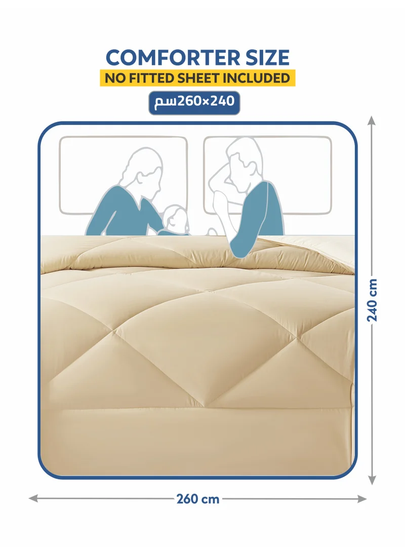 دوناتيلا طقم لحاف سرير بتصميم فندقي 3 قطع، مقاس كينغ، تصميم مبطن مايكرو مينك انيق مناسب لجميع المواسم، مصنوع من المايكروفايبر المصقول وحشو بديل ناعم (طقم لحاف سرير)