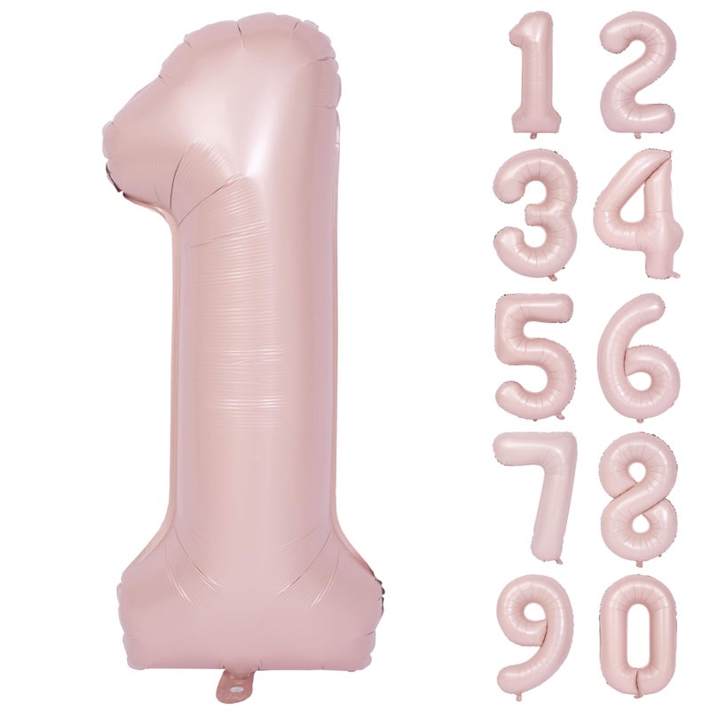 CHANGZHONG 40 In Matte Pink Number Balloons Helium Foil Mylar Balloon Birthday Party banquet Decoration Digital 1 - Image 2