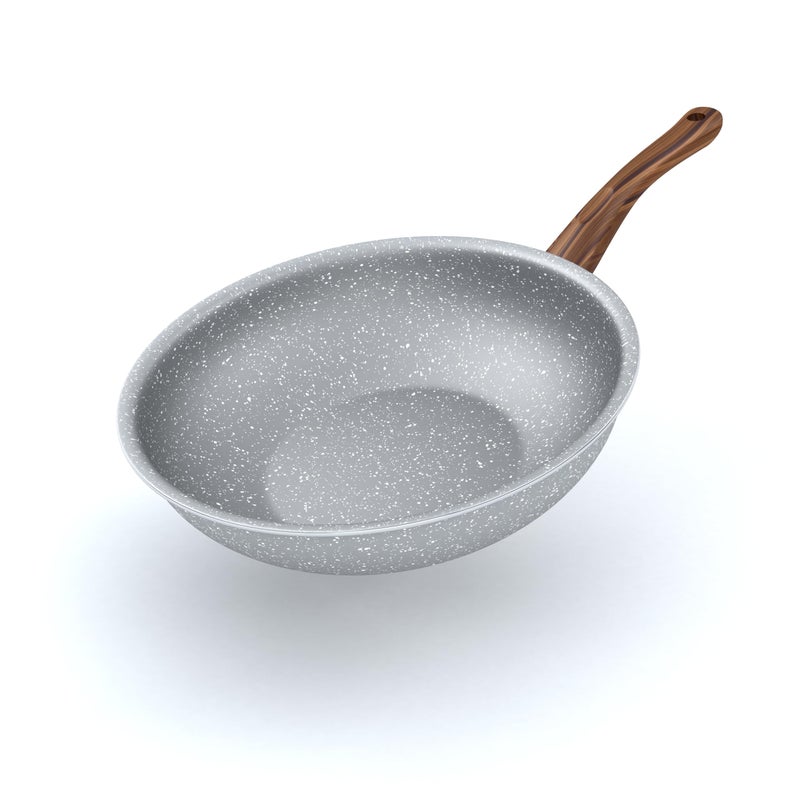 LAPIS Granite Wok Size 28 cm Grey - Image 2