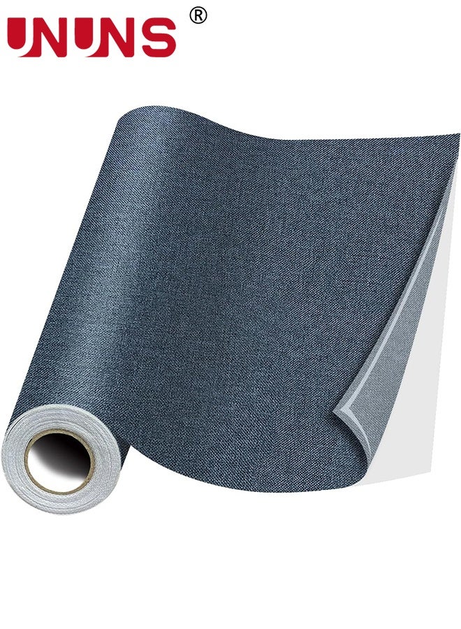 UNUNS Sofa Repair Patch,Fabric Repair Patches,Linen Repair Tape Self-Adhesive Fabric Patches Durable,DIY Large Linen Tape for Sofa,Couches,Furniture, Chair,Clothing,43*200cm,Dark-Bule - Image 1