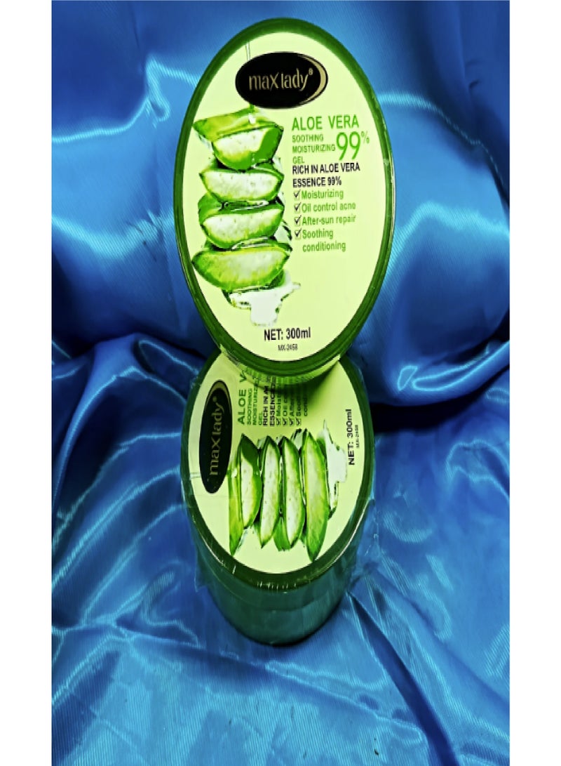 MAXLADY Aloe Vera Soothing Moisturizing Gel with 99%  300ml. - Image 2