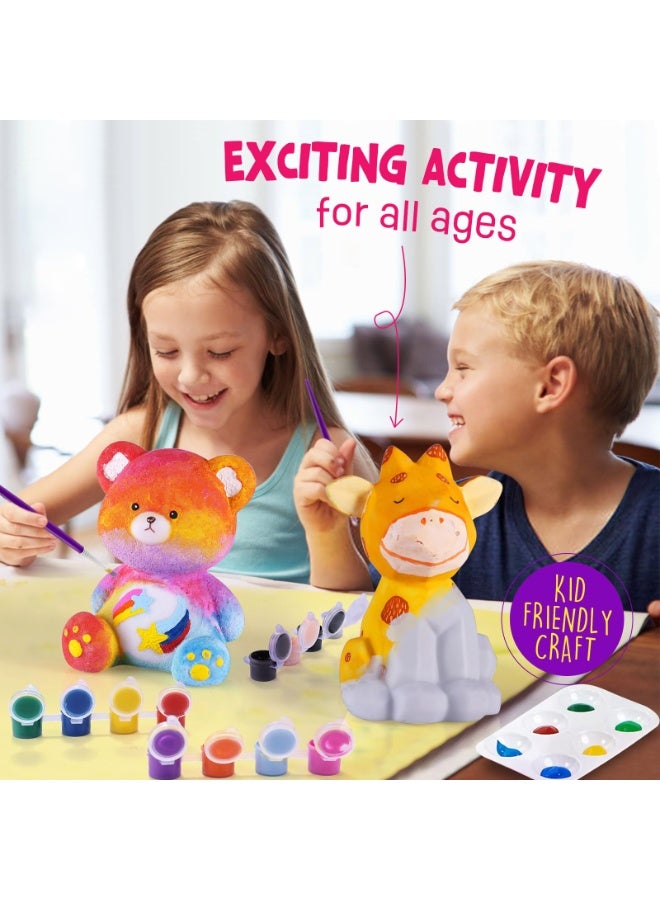 ONE TO FOUR Bear Lamp Kit, Art Supplies Arts & Crafts Kit, Painting kit for Kids 6-12, Arts and Crafts for Kids Ages 8-12, Toys Girls Boy Birthday Gift Ages 3 4 5 6 7 8 9 10 11 12+ - Image 3