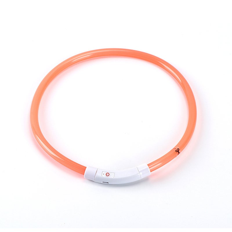 عضد الكلب LED قابل لإعادة الشحن عبر USB، قلادة ضوئية للكلب، عضد أمان للحيوانات الأليفة من نوع PVC للكلاب الكبيرة والمتوسطة والصغيرة - Image 1