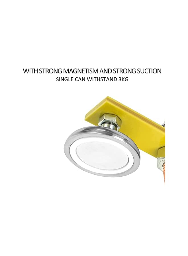 promass Upgrade Magnetic Welding Support Ground Clamp Tools, 2-Piece Twin Welding Magnet Head, Strong Magnetism Large Suction, Copper Tail Welder Stability Clamps - Image 3