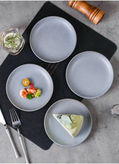 Shuer 4-Piece Safety Silicon Glaze Ceramic Dinnerware Sets 8 Inch  - Image 2