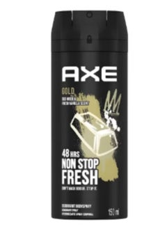 Axe Gold Oud Wood and Fresh Vanilla Scent Deodorant Bodyspray 150ml  - Image 1