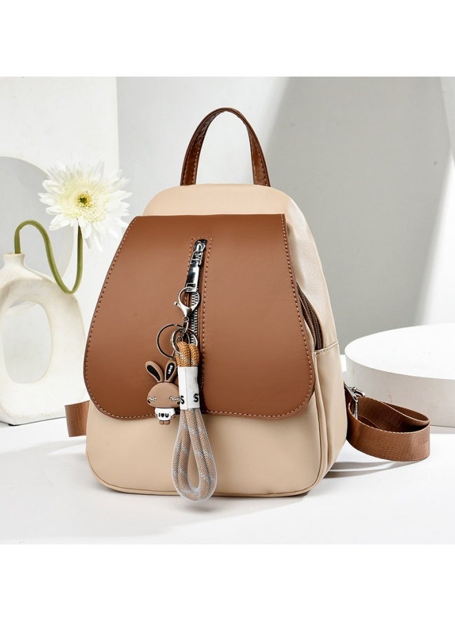 SHABILI Girls' Fashion Backpack, Women's  Contrast Color Schoolbag Back Bag College Bag, PU Leather Campus Style Tourist Bag Carry Bag for Youth, Teenager, Children, Kids, and Ladies  - Image 2