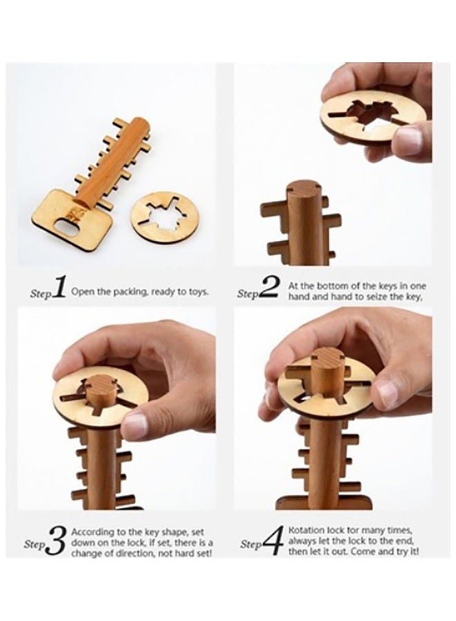 Key Lock 3D Wooden Brain Teaser - Image 4