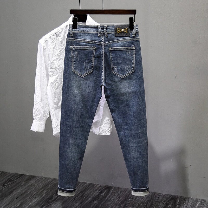 Unisex Classic Denim Jeans Loose Fit Daily Outdoor Wear - Image 2