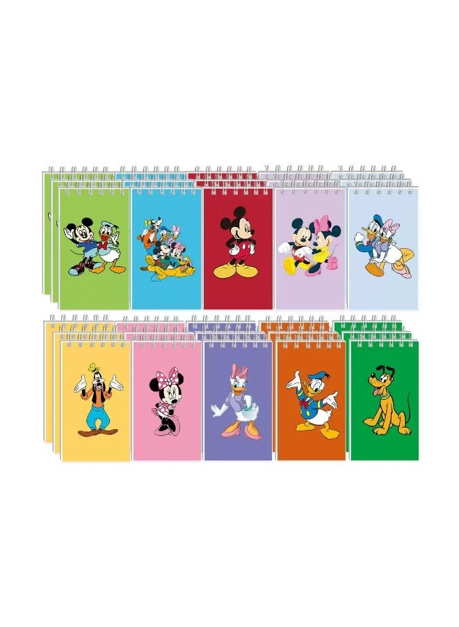 Mouse 10pcs Mickey Mouse and Donald Duck stationery notebooks, portable notebooks, memo books - Image 1