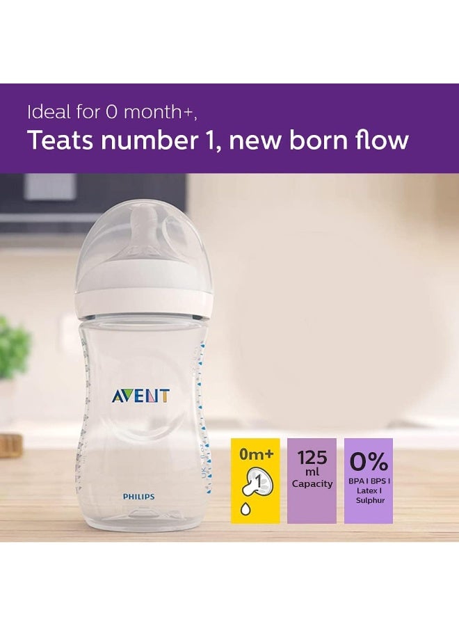 آفينت زجاجة رضاعة أفينت فيليبس ناتشورال ريسبونس 3.0 سعة 125 مل، عبوة واحدة SCY900/01 - Image 3