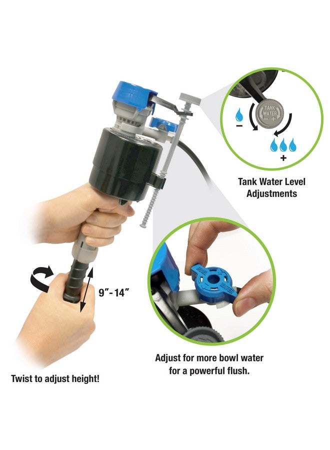 فلويد ماستر مجموعة إصلاح المرحاض Fluidmaster K-400H-038-T4 PerforMAX مقاس 3 بوصات، بدون مقاس، متعددة الاستخدامات - Image 1