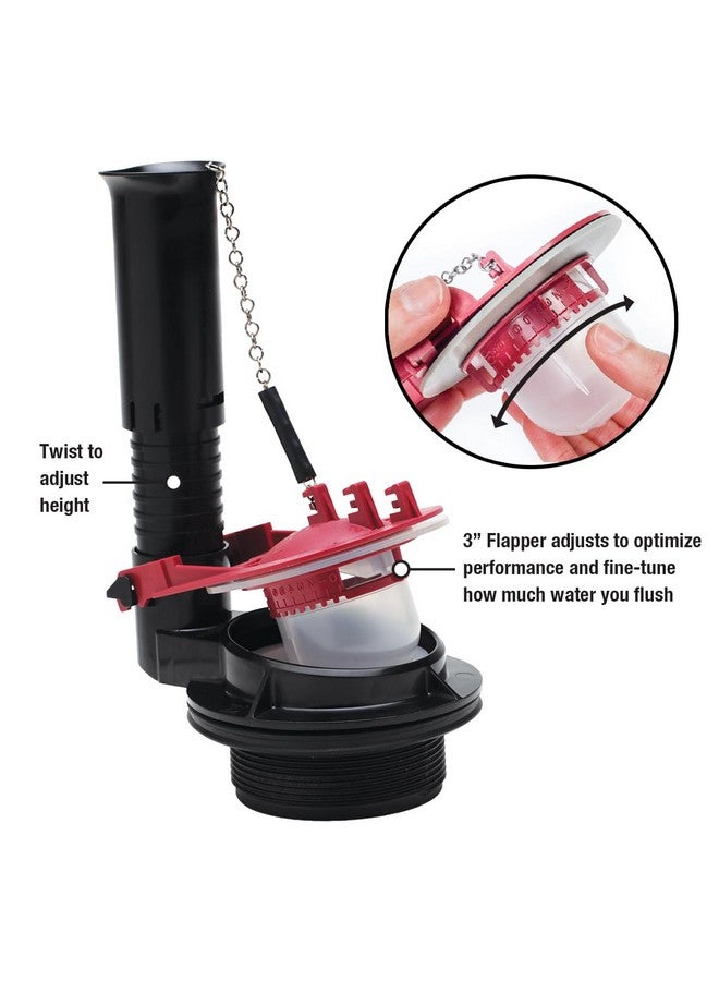 فلويد ماستر مجموعة إصلاح المرحاض Fluidmaster K-400H-038-T4 PerforMAX مقاس 3 بوصات، بدون مقاس، متعددة الاستخدامات - Image 2