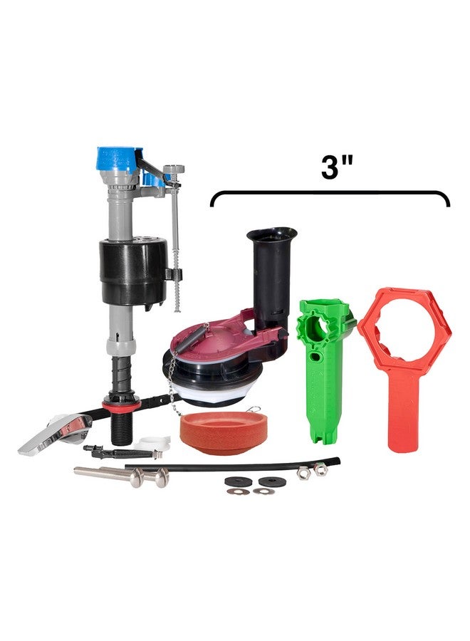 فلويد ماستر مجموعة إصلاح المرحاض Fluidmaster K-400H-038-T4 PerforMAX مقاس 3 بوصات، بدون مقاس، متعددة الاستخدامات - Image 4