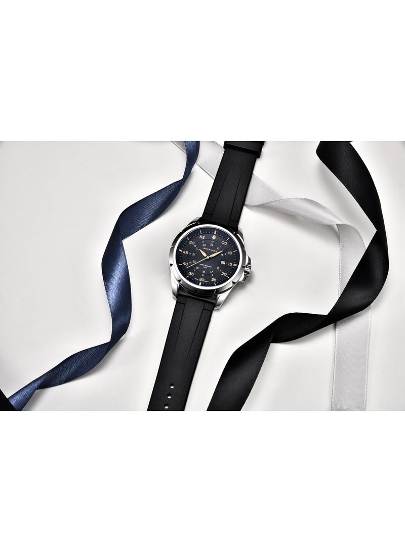 SAPPHERO Men's Silicone Waterproof Watch 5ATM Japanese Quartz Movement Stainless Steel Case Men's Watch Date Design Sport Casual Business Best Gift for Men - Image 5