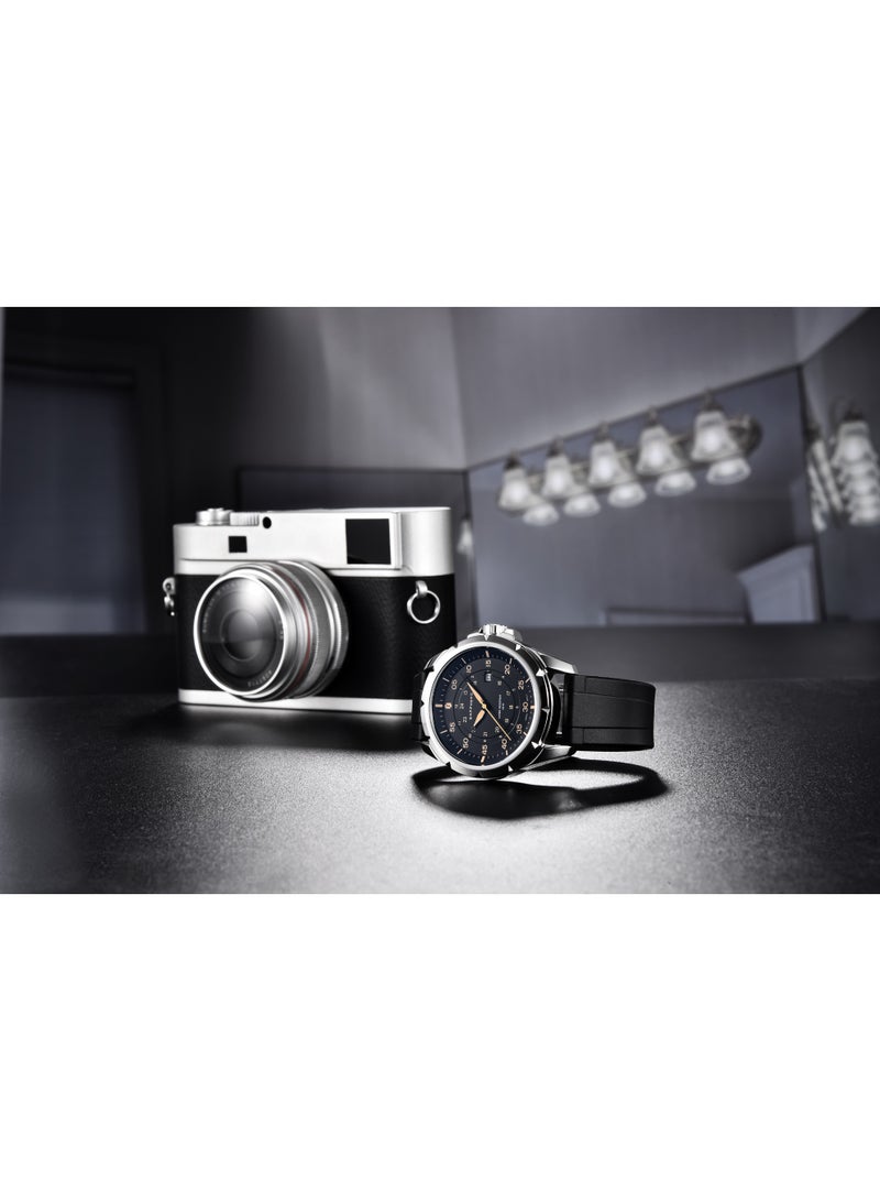 SAPPHERO Men's Silicone Waterproof Watch 5ATM Japanese Quartz Movement Stainless Steel Case Men's Watch Date Design Sport Casual Business Best Gift for Men - Image 4