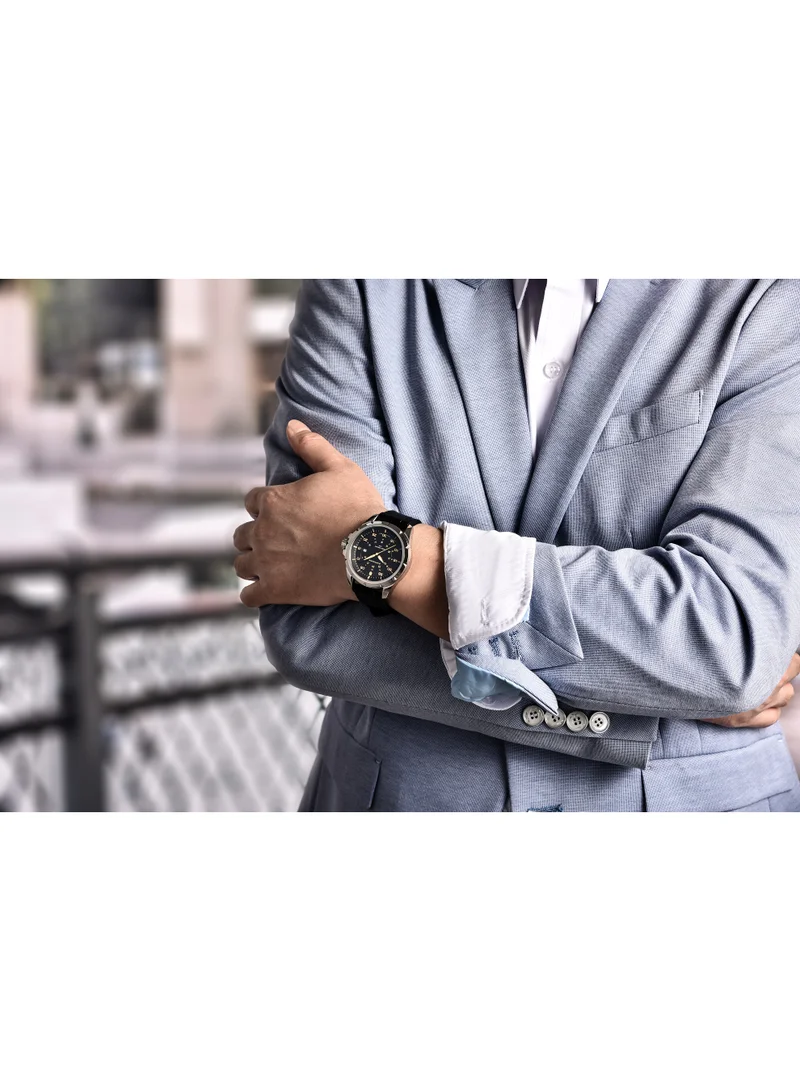 Sapphero SAPPHERO Men's Silicone Waterproof Watch 5ATM Japanese Quartz Movement Stainless Steel Case Men's Watch Date Design Sport Casual Business Best Gift for Men