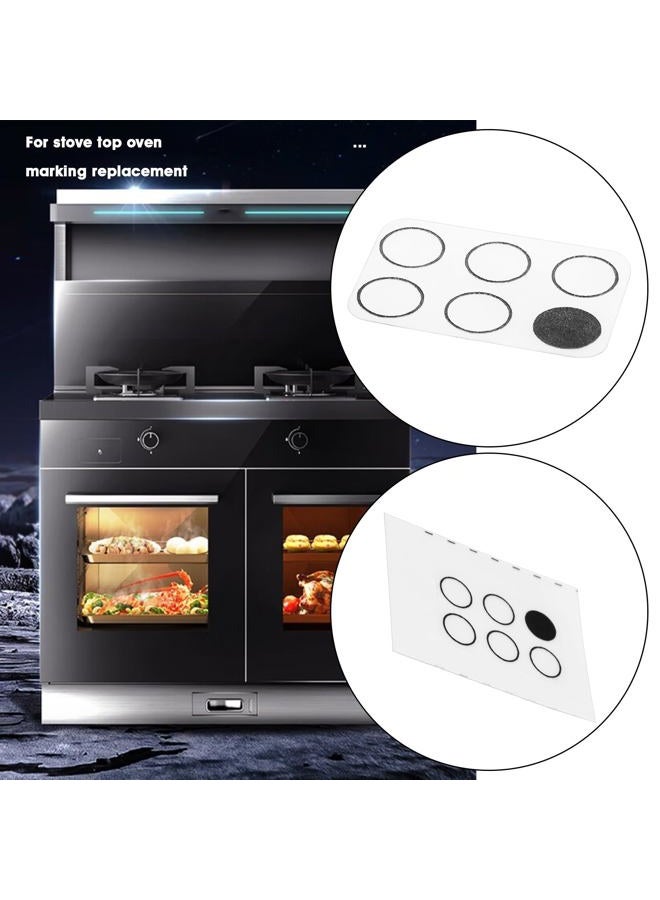 OTOTEC 2Set Cooker Stickers Burner Hob Stove Stickers Cooking Switch Sign Suitable for Stove Top Oven Marker Replacement 16x12mm 18x12mm - Image 3