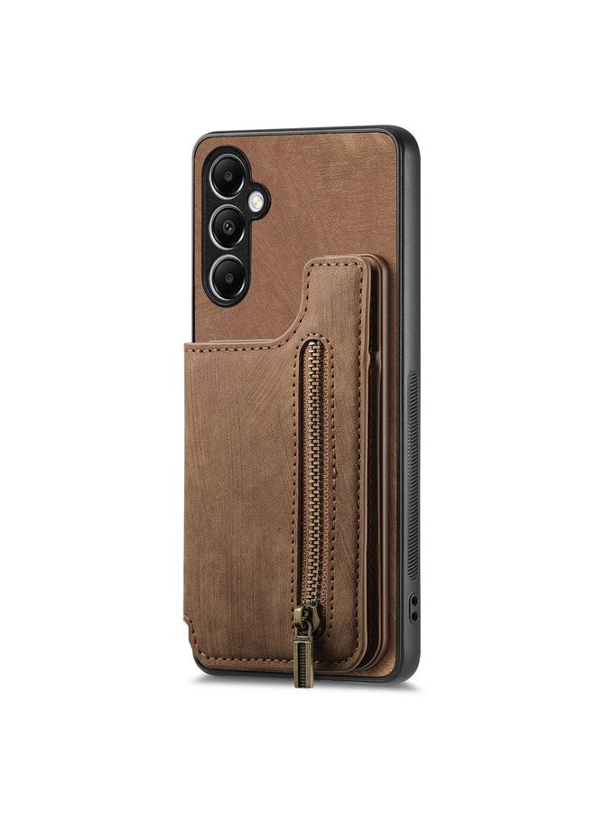 S-TOP Case For Samsung Galaxy A54 5G Retro Leather Zipper Wallet Back Phone Case - Image 2