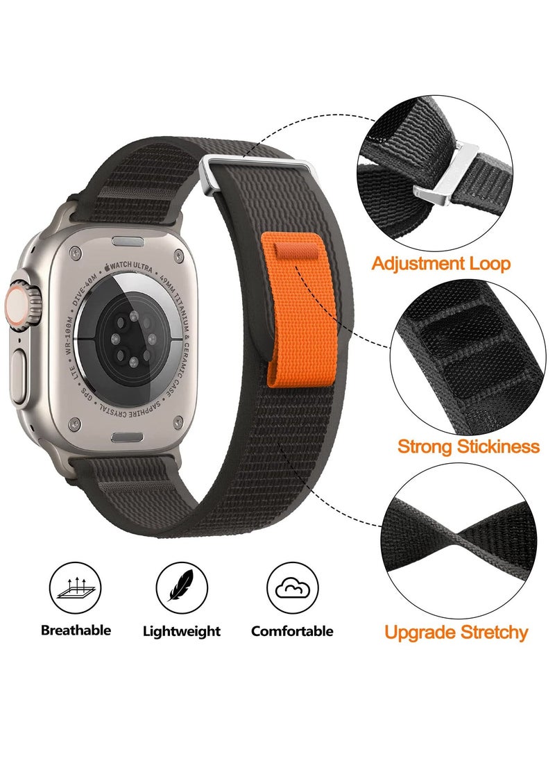 BORTONY - Apple Watch Band 38mm 40mm 41mm Alpine Loop Pack of 4 with Adjustable Sport Nylon Elastic Strap for iWatch Ultra 8 7 6 5 4 3 2 1 - Image 1