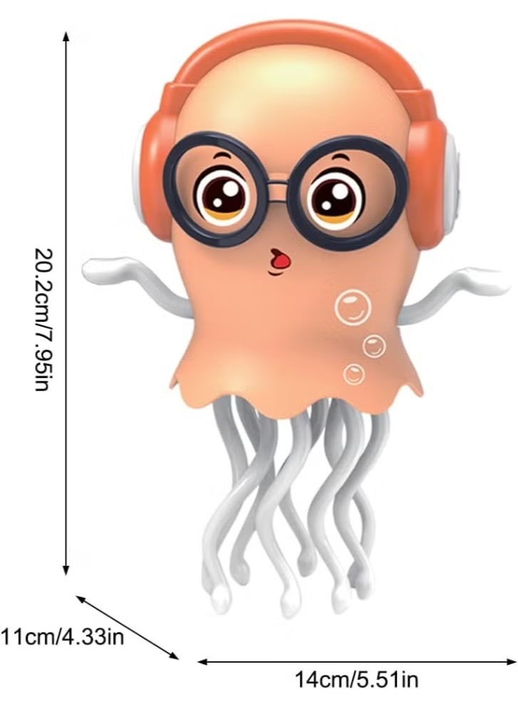 TIGER Dancing Octopus Electric Toy with LED Lights & Music | Cute Interactive Octopus Robot Toy for Kids & Adults | USB Rechargeable Moving Octopus with Colorful Light Effects & Fun Sound Effects | Engaging Indoor Play Toy, Stress Relief & Office Desk Gift for Boys, Girls & Teens - Image 2