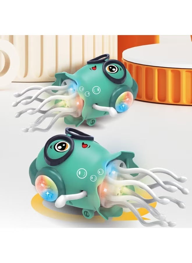 TIGER Dancing Octopus Electric Toy with LED Lights & Music | Cute Interactive Octopus Robot Toy for Kids & Adults | USB Rechargeable Moving Octopus with Colorful Light Effects & Fun Sound Effects | Engaging Indoor Play Toy, Stress Relief & Office Desk Gift for Boys, Girls & Teens - Image 5