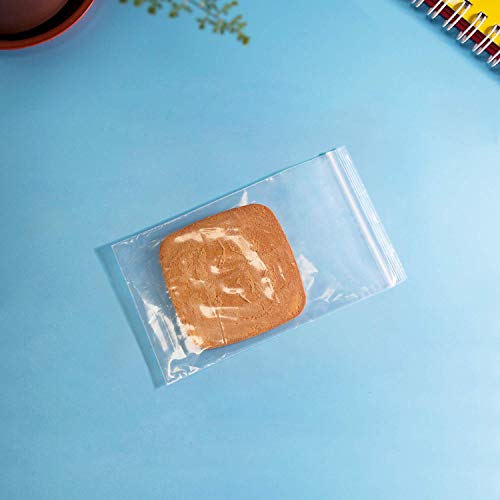 iMailer - 100 Count - 4" x 6" Small Plastic Bags- Reclosable Zip Bags 2 Mil with Lock Seal Zipper for Treats, Snack, Photo, Jewelry, Party Favors, Party Favors - Image 4