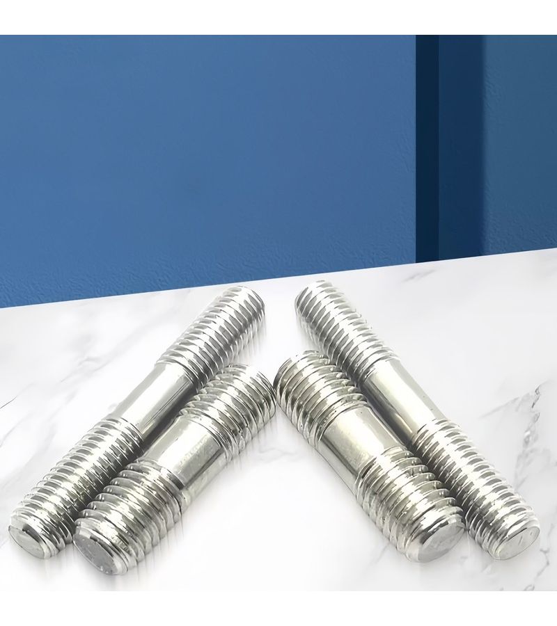 29 Pack High Hardness Non Deformable Stainless Steel Double Head Threaded Stud M6 40 Full Thread Fastening Fittings For Frame Fixing Of Medical Imaging Equipment - Image 3