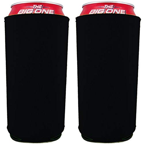 Coolie Junction Blank Neoprene 24 oz. Can Coolie (2 Pack, Black) - Image 1