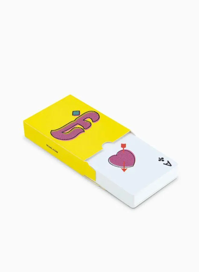 Silsal Hubb Playing Cards- Yellow