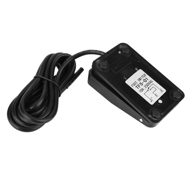 مقلب تحكم دواسة تحكم قدم مؤقت مضاد للانزلاق TFS-01 250 فولت تيار متردد 10 أمبير، أسود (2 متر) - Image 2