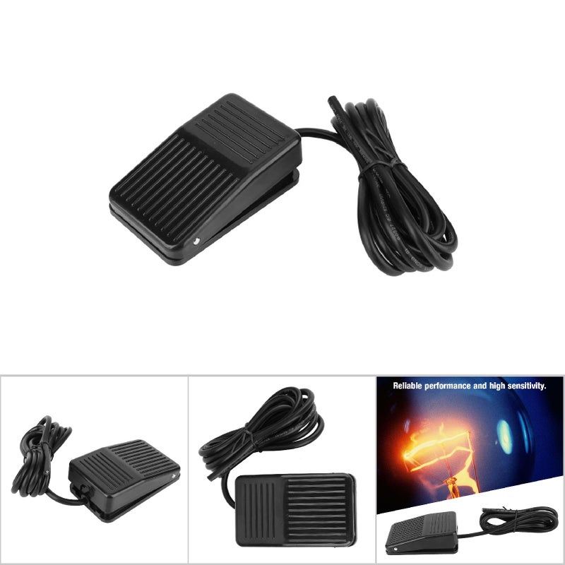 مقلب تحكم دواسة تحكم قدم مؤقت مضاد للانزلاق TFS-01 250 فولت تيار متردد 10 أمبير، أسود (2 متر) - Image 3