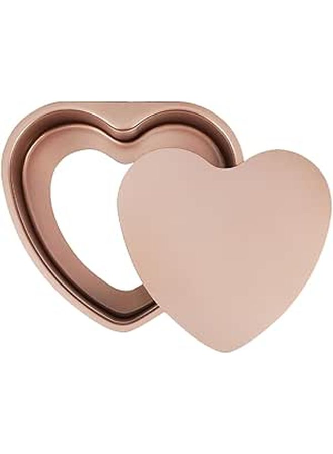 6 Inch Heart Shaped Cake Pan Carbon Steel Detachable Bottom Baking Mold for Oven - Image 1