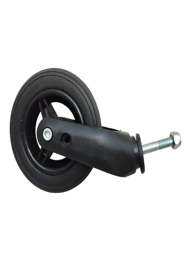eOnekart 6 Inch (150×30) Wheelchair Wheel Complete With Fork Bearing & Nut Bolt | Height Adjustable | Black (Pack of 2) - Image 4