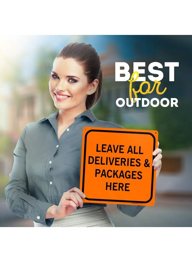 My Sign Center Leave Packages Deliveries Here Sign 12" X 12" 0.40 Aluminum Fade Resistance Indoor Outdoor Use Usa Made By My Sign Center - Image 4