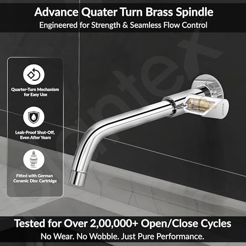 Plantex Pure Brass Sink Tap for Kitchen/Sink tap Faucet for homesink/12 inch Long spout with Water Saving nozzel - 7 Year Warranty (PAC-1811-Chrome) - Image 3