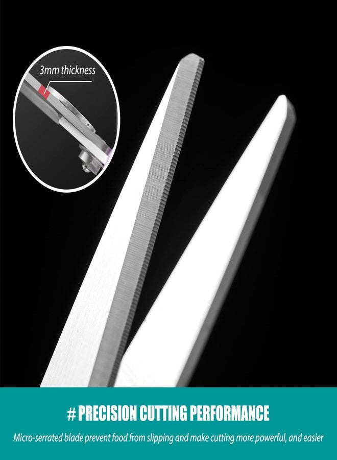 KUNIFU Kitchen Scissors, All Purpose Kitchen Shears, Heavy Duty Come Apart Scissors Gadgets Utensils - Black - Image 5