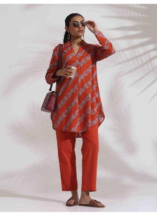trueBrowns Orange Cotton Print  Co-ord Set - pzsku/ZE3E9F0C5D2BAE2D81C97Z/45/1747136191/2ab0049e-b813-4ad8-a178-f7fbf6952644