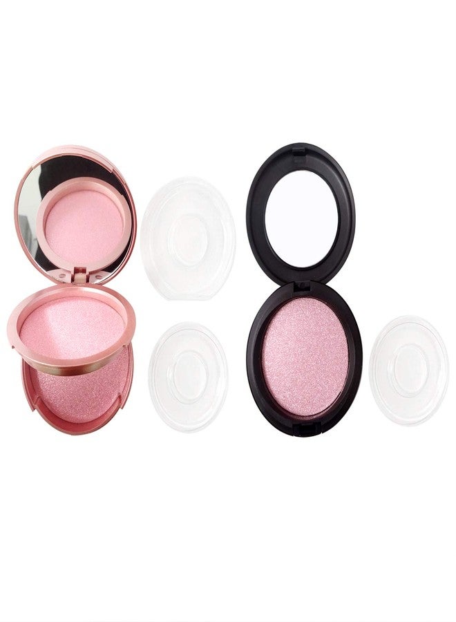 Honbay 2PCS Circle Empty Lash Case Eyelash Packaging Box Eyelash Storage Box with Mirror for Women (Single and Double Layer) - Image 5