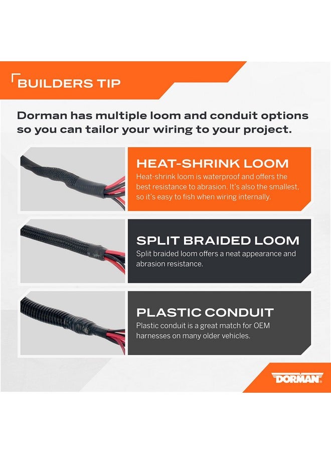 Dorman Dorman 86632 3/8 In. Black Flex Split Wire Conduit, 100 Feet  - Image 1