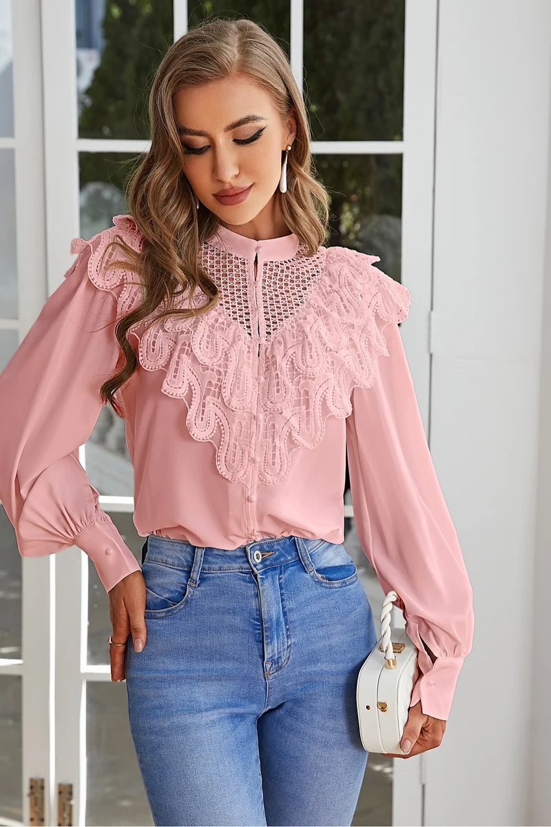 SIMPLEE Women's Fashion Tops - Trendy Blouse for Casual & Party Wear